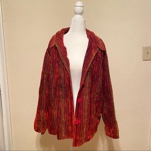 Unique Corduroy velvet patterned jacket
